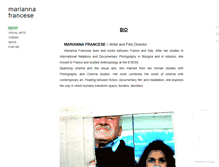 Tablet Screenshot of mariannafrancese.com